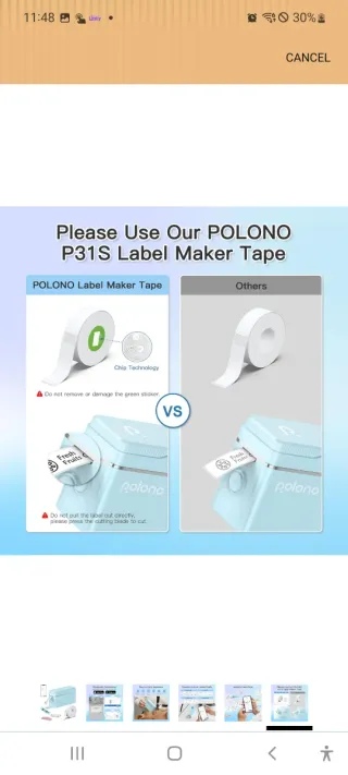 Etiquetadora Polono P31S Azul