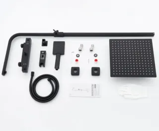 Columna Ducha Termostática Negra