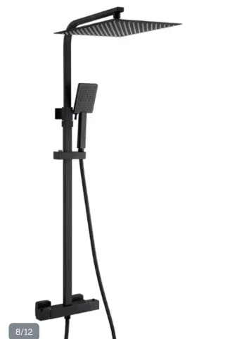 Columna Ducha Termostática Negra