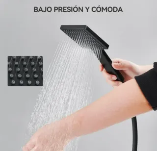 Columna Ducha Termostática Negra