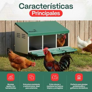 NUEVO! Ponedero para Gallinas 81x51x47cm