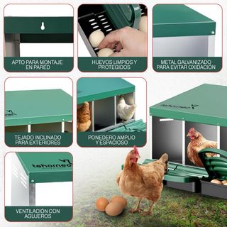 NUEVO! Ponedero para Gallinas 81x51x47cm