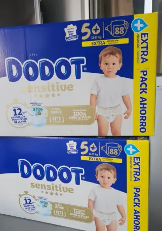 176 Pañales(2x88) Dodot Sensitive t5+