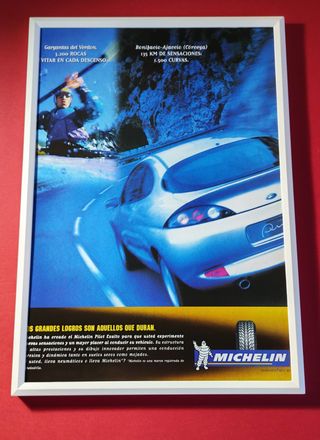 Michelin Ford Puma cuadro cartel publicidad