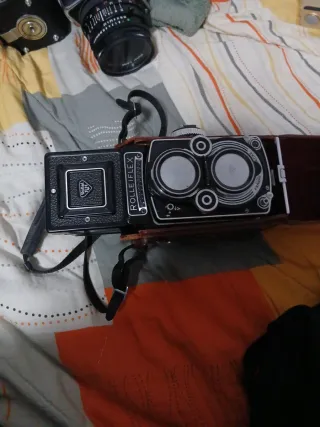 Cámara RolleiFlex antigua