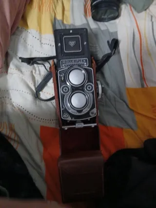 Cámara RolleiFlex antigua