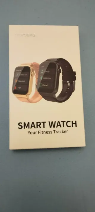 Smartwatch T50S Negro y Beige. VKROBAG