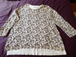 Jersey fino estampado flores