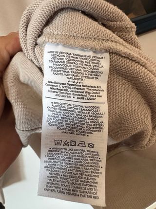 Sudadera Nike Sportswear Club Fleece Beige