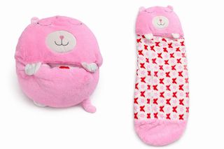 Saco dormir peluche rosa infantil