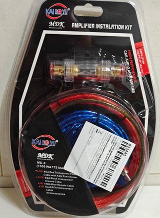 Kit cableado Instalación Amplificador coche 1500W