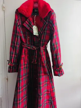 Abrigo Rojo Tartán