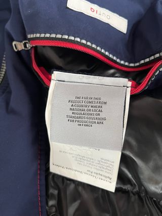 Parka Bugatti Azul con Capucha y Pelo