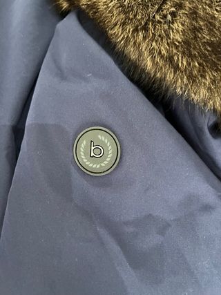 Parka Bugatti Azul con Capucha y Pelo