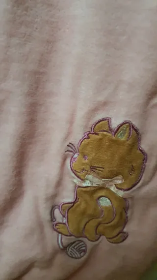 Saco dormir bebé 110 cm rosa