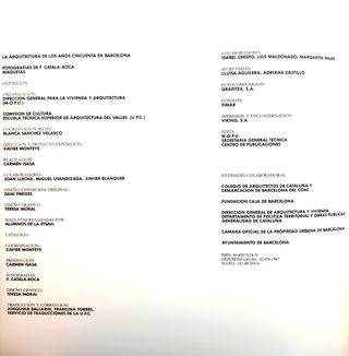 La arquitectura de los años cincuenta en Barcelona