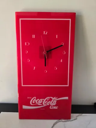 Relógio Coca-Cola Vintage Vermelho