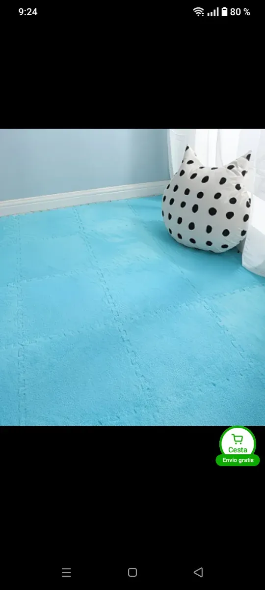 Alfombras esponjosas con pelos para niños PACK 12
