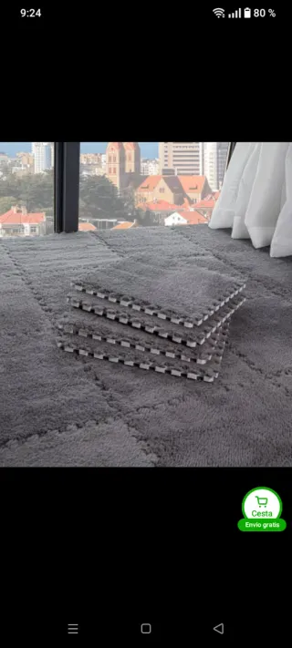 Alfombras esponjosas con pelos para niños PACK 12