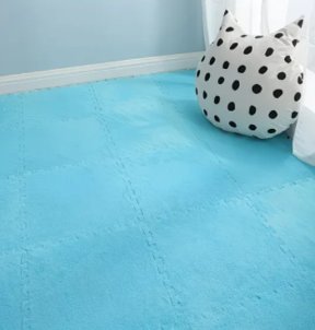 Alfombras esponjosas con pelos para niños PACK 12