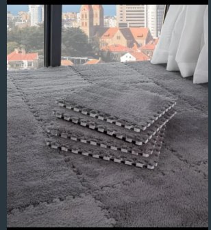 Alfombras esponjosas con pelos para niños PACK 12