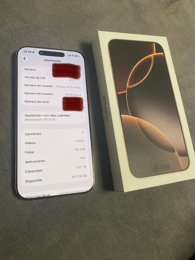 iPhone 16 Pro Max – 1 TB – AppleCare+ Robo/Pérdida afbeelding 2