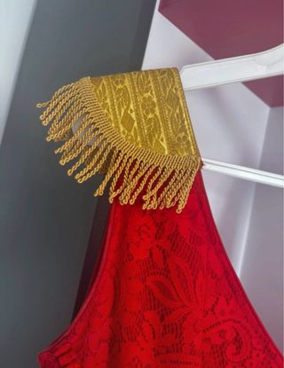 Traje de flamenca corto rojo