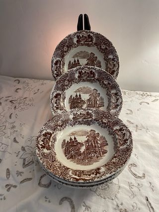 Lote 5 Platos Hondos La Cartuja Pickman