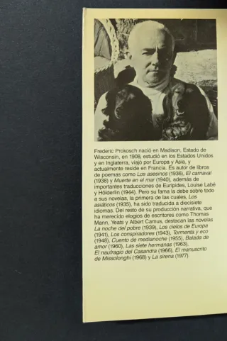 Voces Memorias - Frederic Prokosch