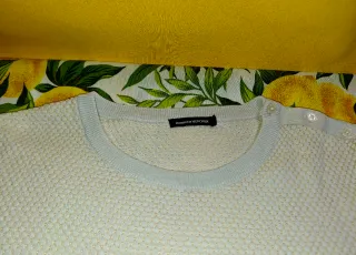 Jersey Monoprix Mujer XL Blanco Dorado