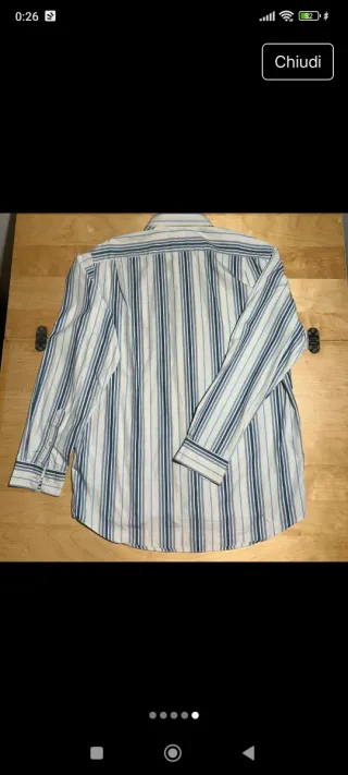 Camicia Lacoste a righe taglia L