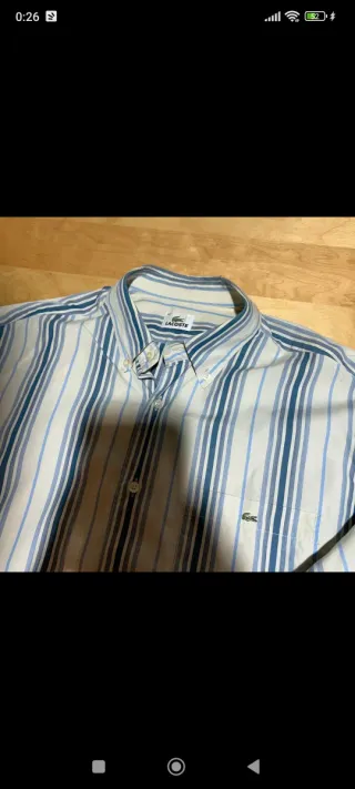 Camicia Lacoste a righe taglia L