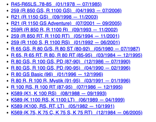 Interruptor Freno/Embrague BMW R2V, R4V, K