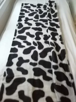 Manta polar estampado vaca