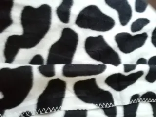 Manta polar estampado vaca