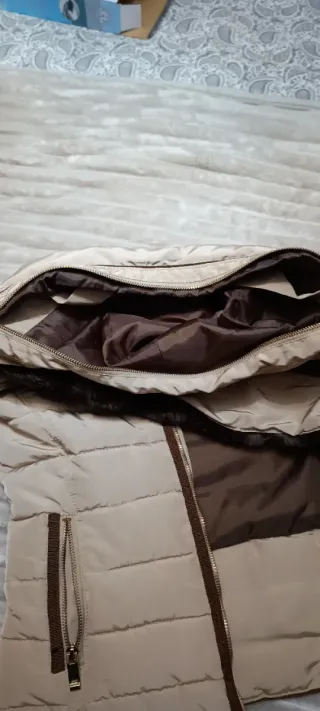 Chaqueta Zara Basic Beige Talla M