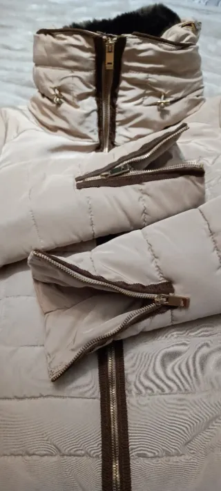 Chaqueta Zara Basic Beige Talla M