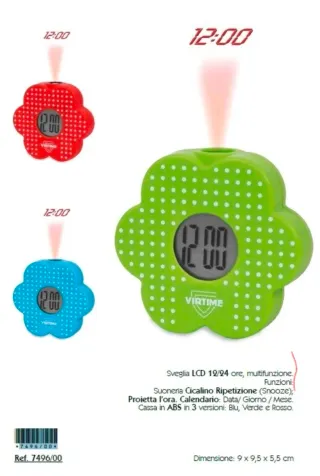 Sveglia LCD multifunzione