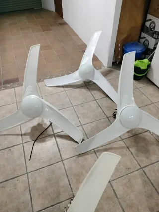 6 ventilatori da soffitto bianchi