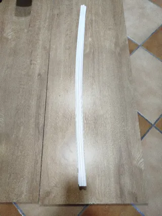 6 Palos 1 metro para jaulas plástico blanco