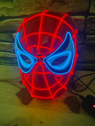 La máscara de purga con luces LED Neon