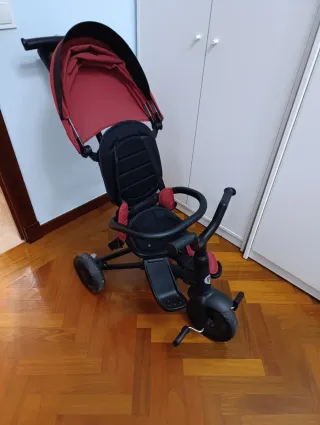 Triciclo evolutivo Qplay rojo,casi sin uso