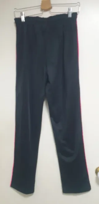 Pantalón chándal mujer negro y rosa