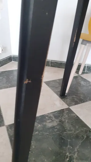 Mesa comedor madera negra Lisabo Ikea