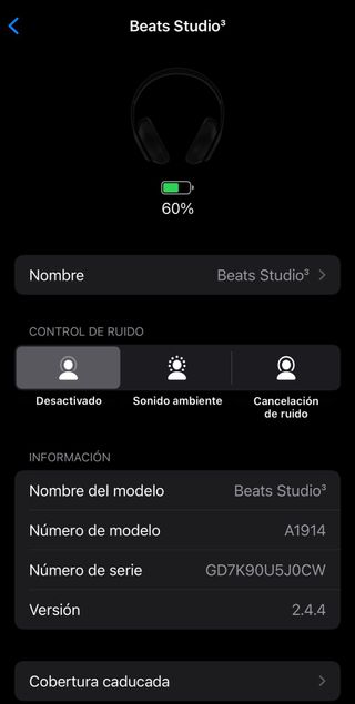 Beats Studio3 Wireless Cancelación Ruido