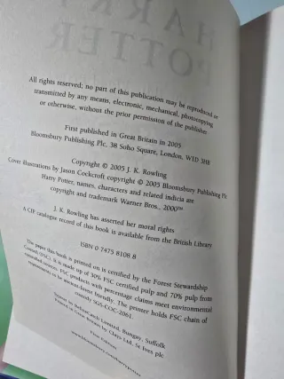 Libro Harry Potter el misterio del principe