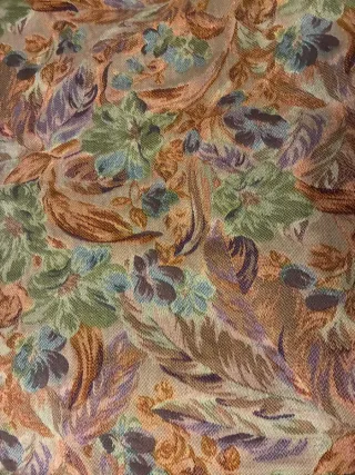 Tela de tapicería con estampado floral