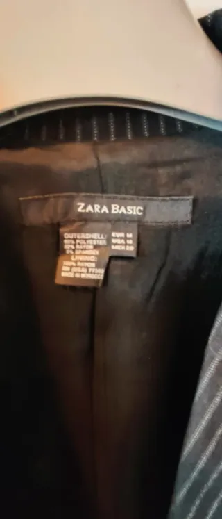 Pantalones de traje Zara rayas diplomáticas Talla