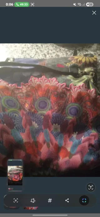 Bolso Desigual Multicolor con Flor Bordada