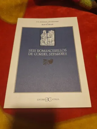 libro nuevo seis romancerillos de cordel sefardíes